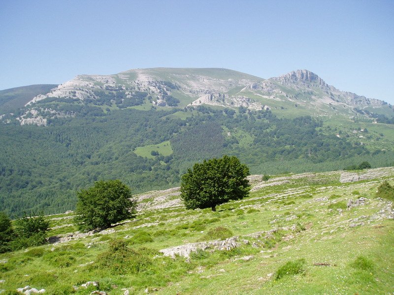 Gorbeia eta Aldamin Atxuriko atakatik ikusita