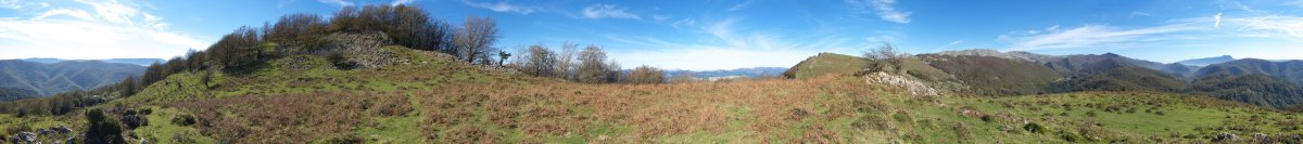 Mendebaldeko bizkarreko 360º panoramika