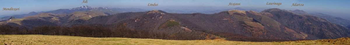 Panorama Girizuko gailurretik