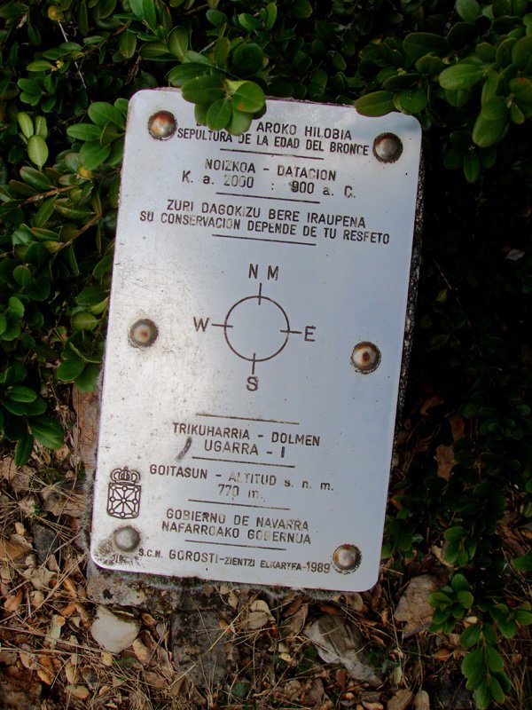 Ugarra 1, adierazgarria