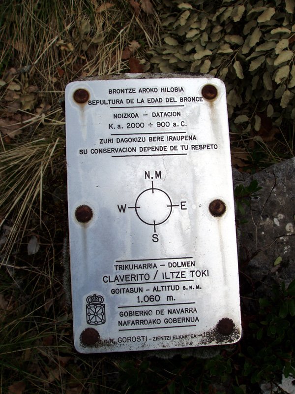 Claverito trikuharriaren txapa