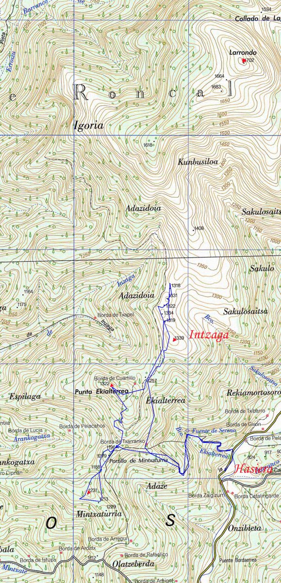 MAPA: Ekialterrea-Intzaga-Mintxaiturria