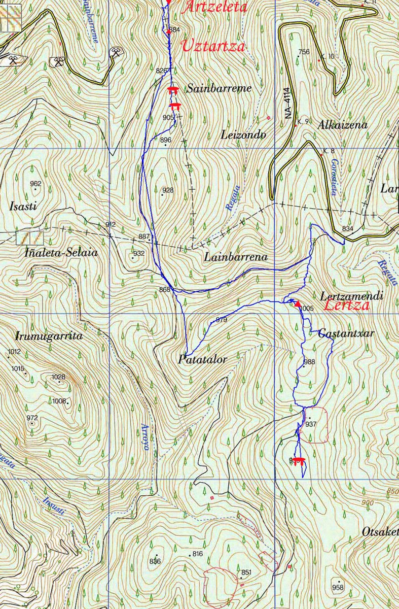MAPA: Lertza-Uztartza-Artzeleta