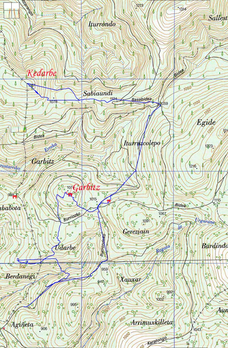 MAPA: Kedarbe-Garbitz