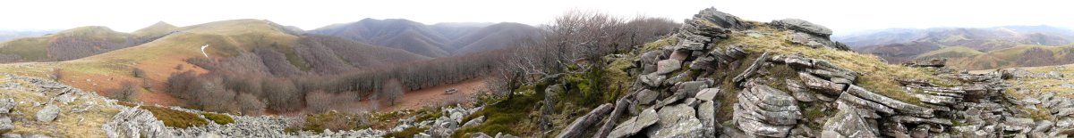 360ºko panoramika tontorraren ingurutik