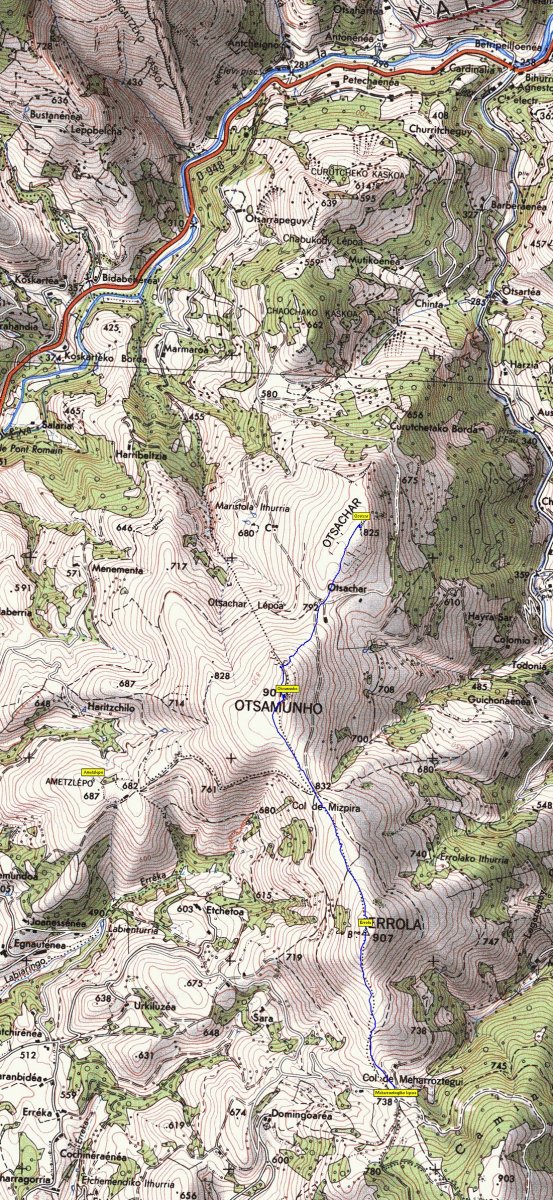 MAPA: Errola, Otsamunho eta Osatxar