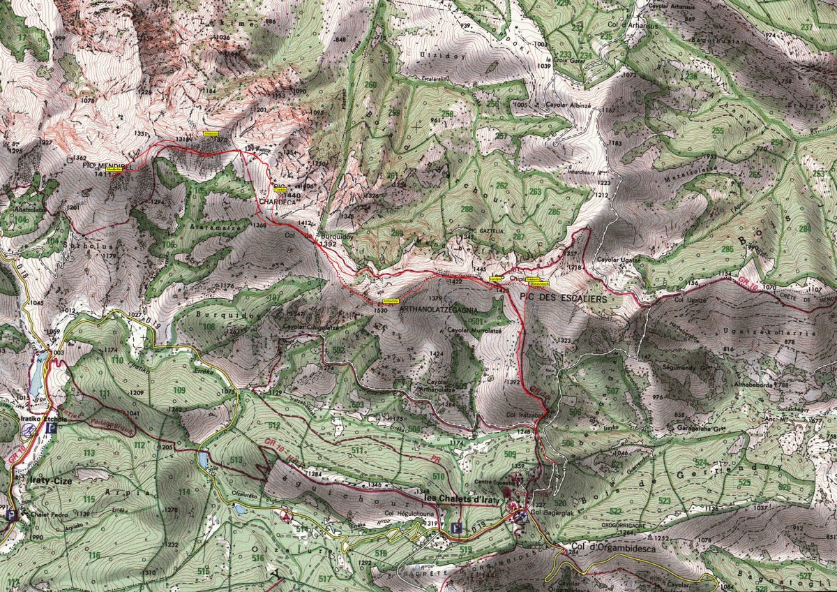 Eskaleramendi, Arthanolatze, Txardeka, Mendibeltza