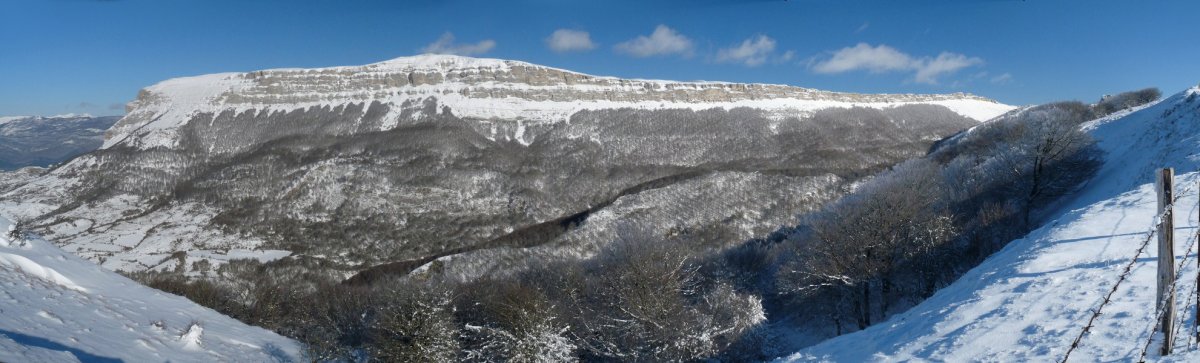 Beriain, Saratsako gainetatik ikusita