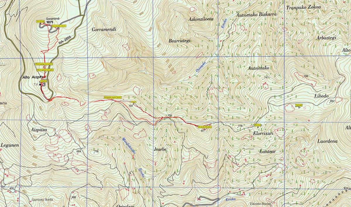MAPA: Gorramendi eta Otsameaka
