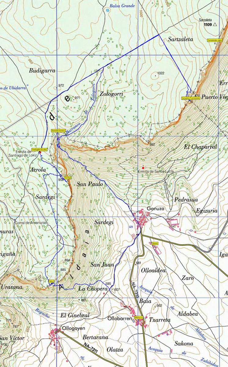 MAPA: Sardegi eta Sartzaleta