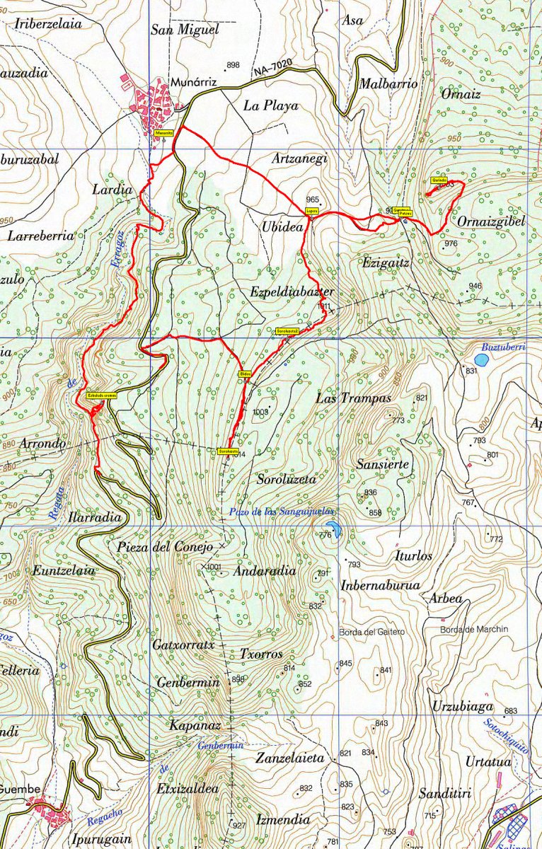 MAPA: Garindo eta Soroluzeta
