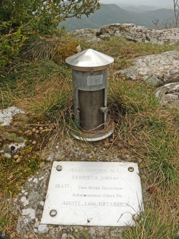 Zarikietako txartelontzia, Agoizko Angiluerreka MTk jarria