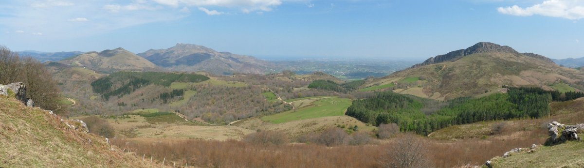 Atxuria, Labeaga, Larrun eta Lapurdiko kostaldea Zentinelatik