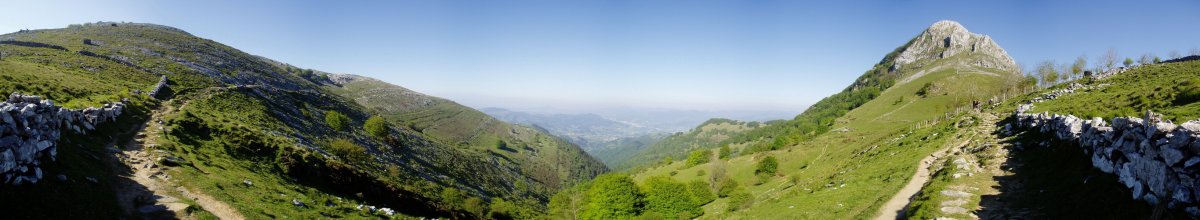 Zaingo Ordeka eta Zelatun arteko bidetik ikuspegi zabala