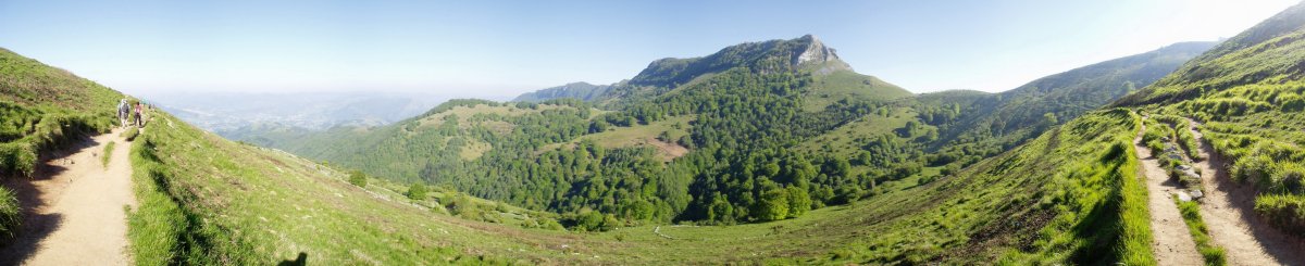 Zaingo Ordeka eta Zelatun arteko bidetik ikuspegi zabala
