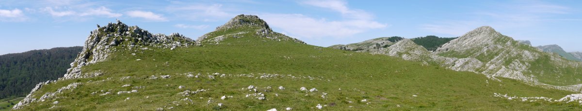 HMko tontorra, bi muinoen arteko lepotik