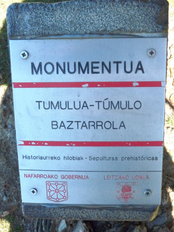 Baztarrolako tumuluaren adierazgarria