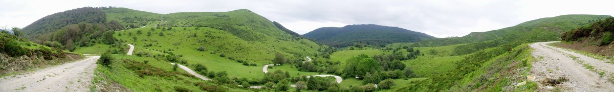 Orion eta Ezkanda arteko bidetik ikuspegi zabala