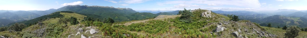 Arripillatako tontorreko 360ºko panoramika