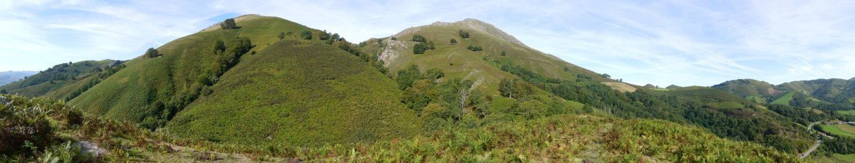 Ekialdeko isurialdea Mendixar gainetik