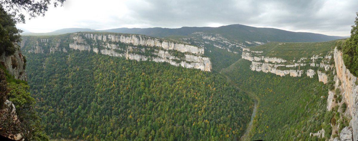Arbaiungo arroilaren erdialdea Peñakornotako talaiatik