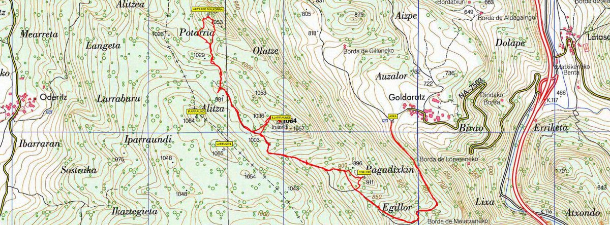 Egillor, Illarraundiko Malkorra, Alitzako Malkorra