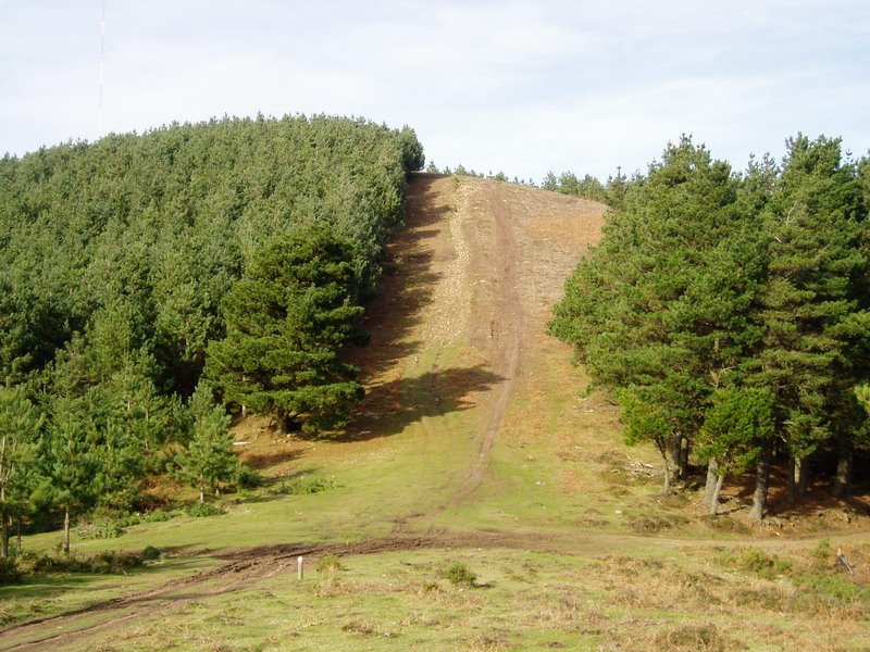 Eskatxabel lepoa eta El Cuadro hego-ekialdetik ikusita