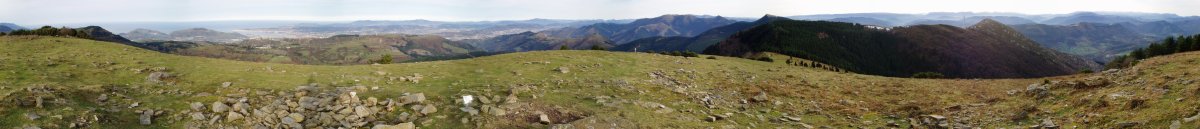 Ganeraneko tontorretik 360ºtako ikuspegia