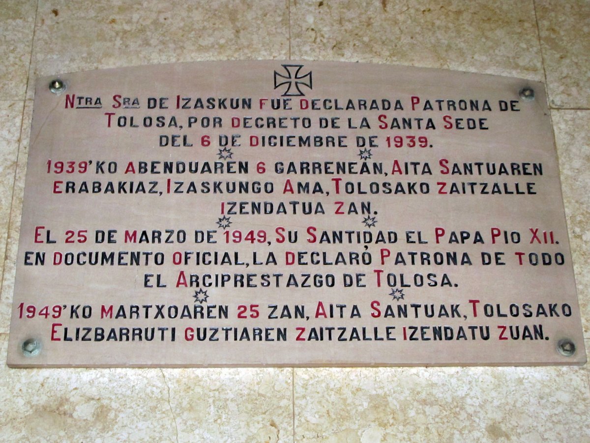 Nuestra Señora de Izaskun Tolosan