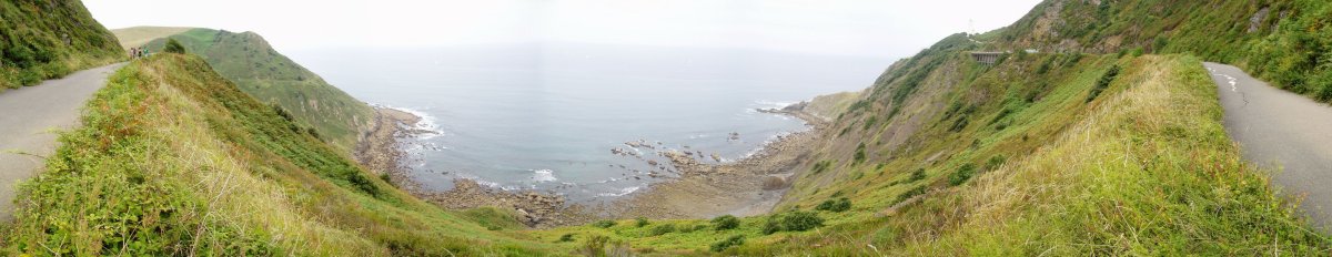 Itsasargira doan bidetik itsasertzaren ikuspegia