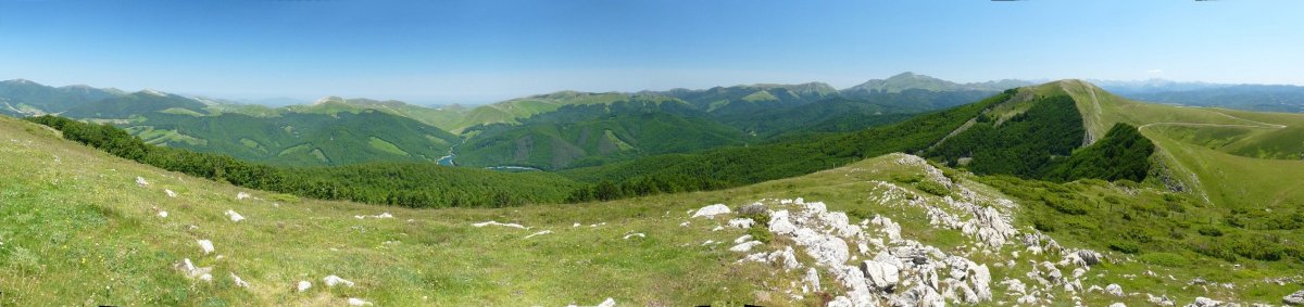 Panorama zabala Goñiburuko gailurretik