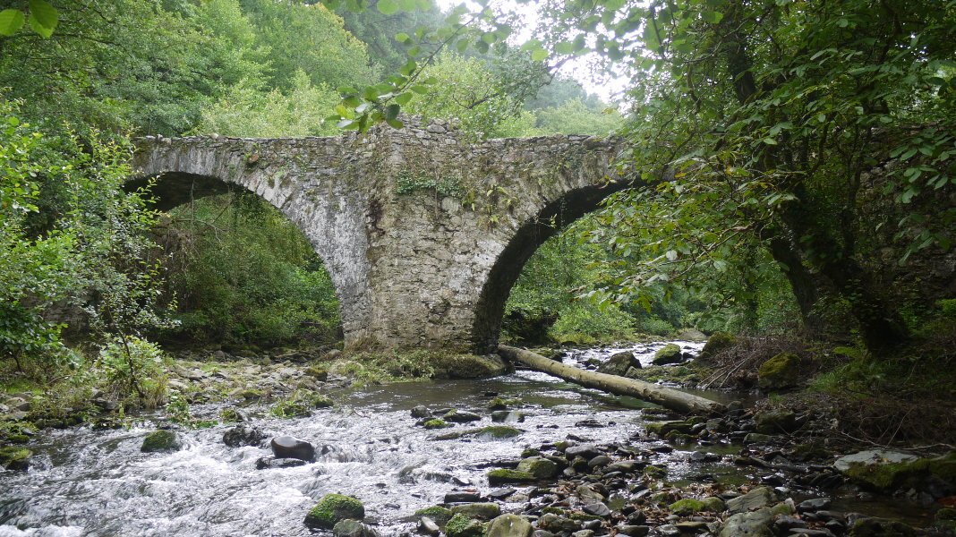 Zubi zaharra Leitzaran errekaren gainean