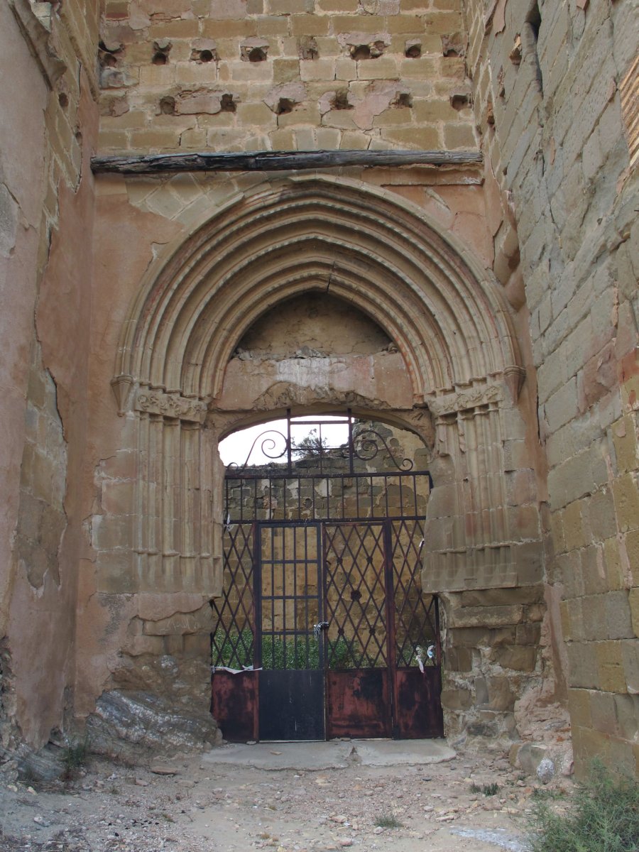 Santo Kristo ermitaren hondakinak Kaparroson