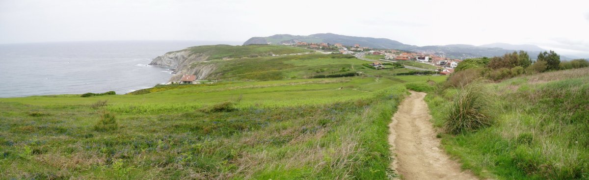 Kurtziomendira igotzen den bidetik atzera begira