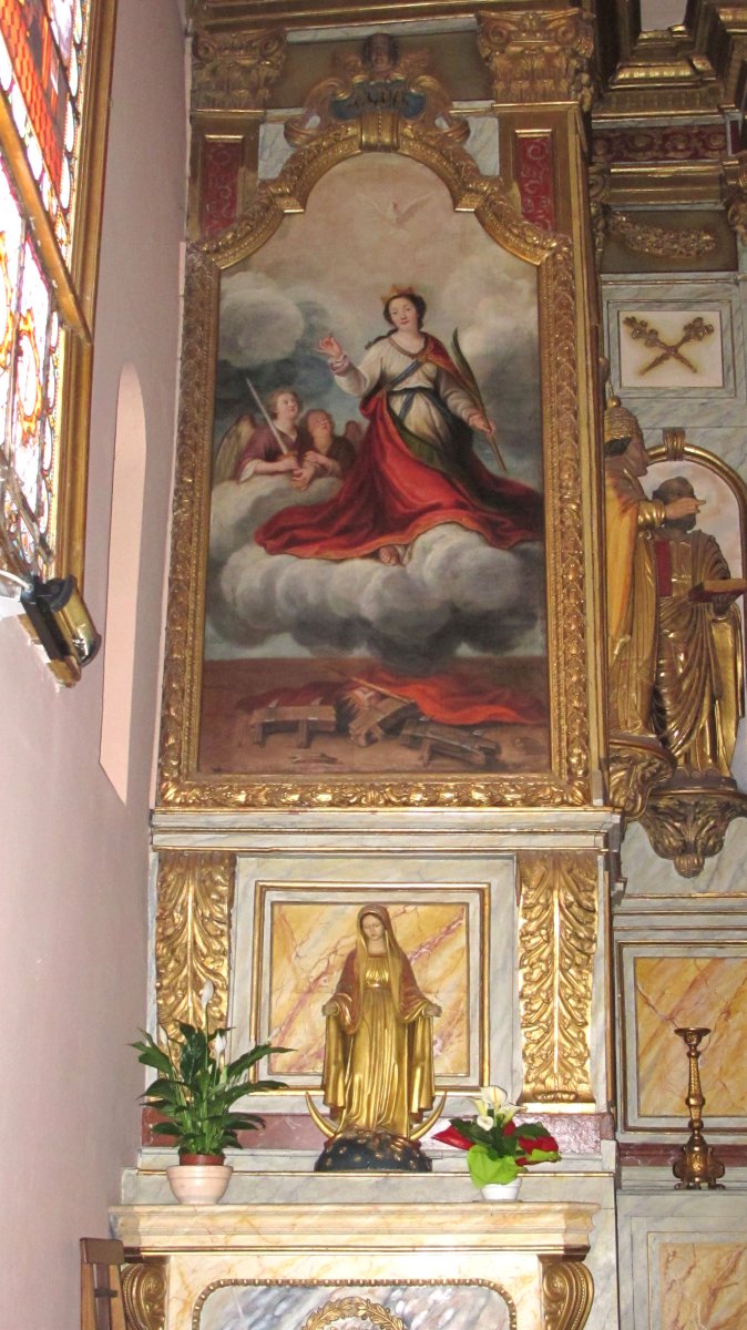 Santa Maria eliza Heletan, barrua