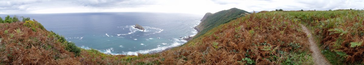 Mendebaldeko bizkarretik ikuspegi zabalera