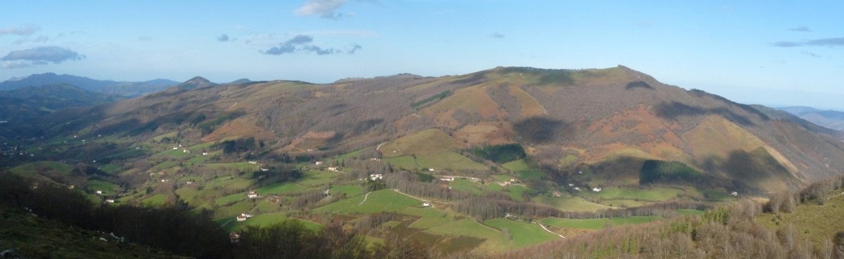 Baztarla eta Iguzkiko muinoa Kornietatik