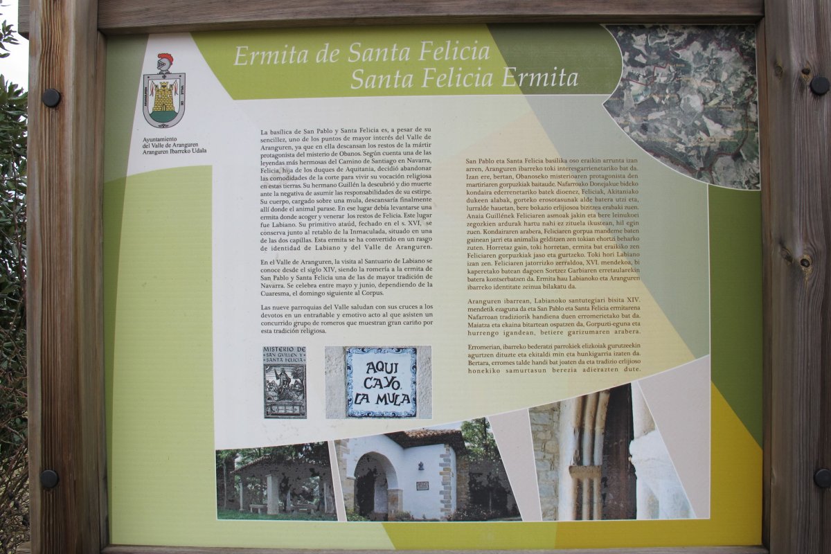 Santa Felicia ermita, Labiano