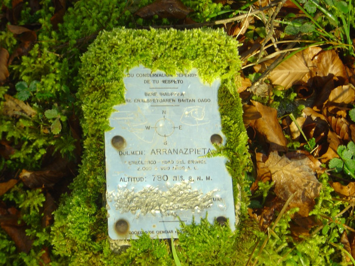 Dólmen Arranazpieta  Diciembre 2011