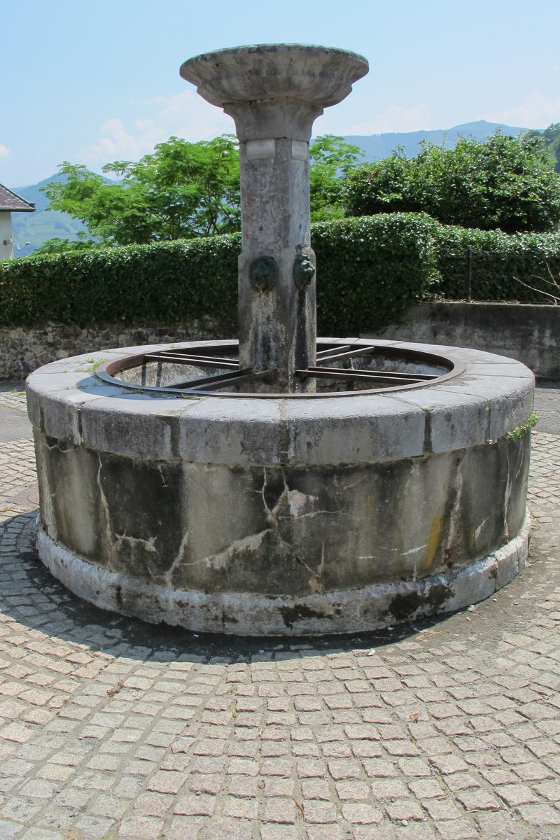 Iturria herriko plazan, Larraine