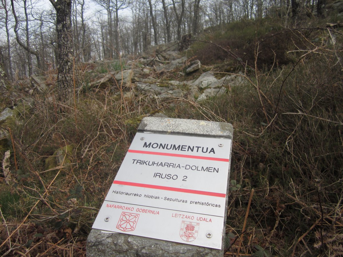 Dólmen Iruso 2  (Marzo 2014)