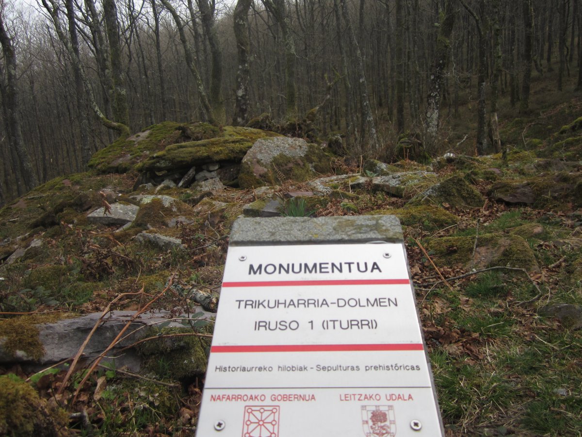 Dólmen Iruso 1 Iturri  (Marzo 2014)