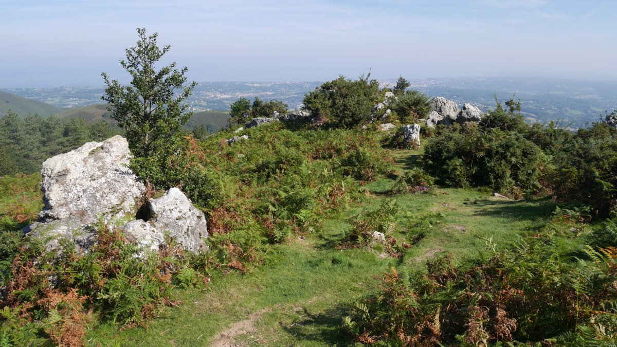 Ibardin aldeko bizkarreko pasarte bat