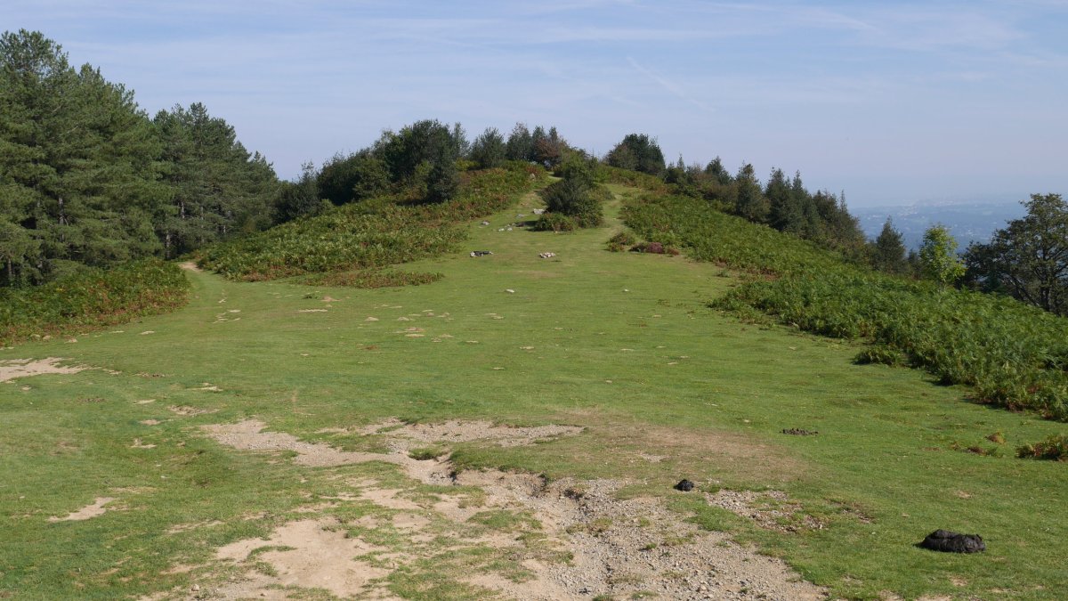 Batzarleku lepoa, Ibardin aldetik urtegira jaisten den bidean