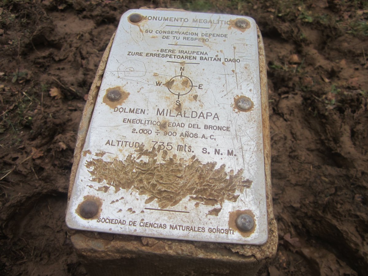 Dólmen Milaldapa   (Diciembre  2014)