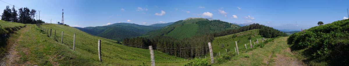 Eneabeko iparraldeko bizkarretik mendebaldera ikuspegi zabala