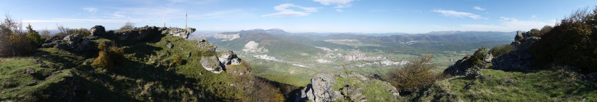 Bargagain tontorreko panoramika zabala