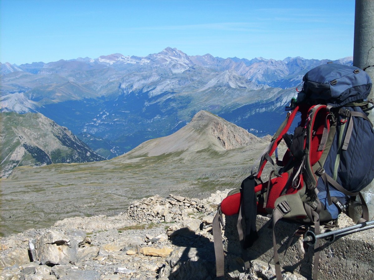 tontorretik: Ereta de las Brujas, Pico Mobisón Gran eta atzean Taillón eta Perdido