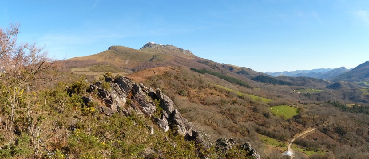 Paisaia Lizarnabarreko malkarretatik