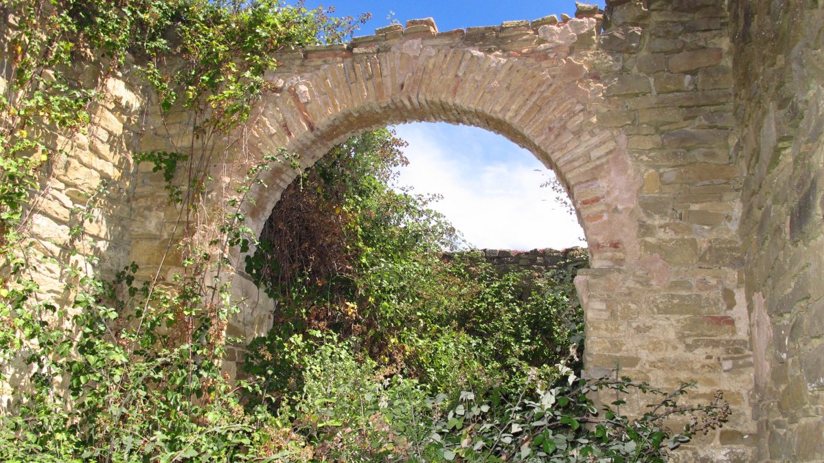 Santa Barbara ermitaren hondakinak, Etxague-Oloritz